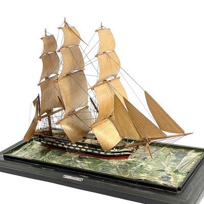 Lot 184 - A scratch built model of the H.M.S Rodney.