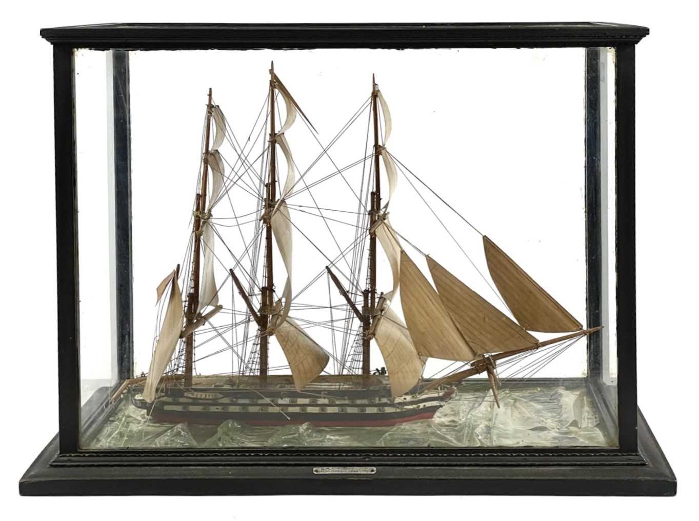 Lot 184 - A scratch built model of the H.M.S Rodney.