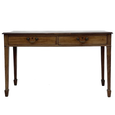 Lot 715 - A 19th century mahogany side table.