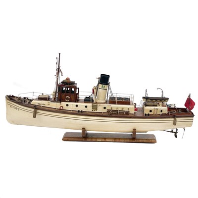 Lot 19 - A live steam scratch built model of the ship Elaine.
