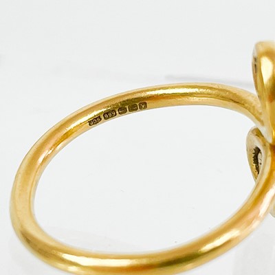 Lot 387 - A 24ct gold 'Viking' ring by James Suddaby.