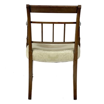 Lot 619 - A Regency mahogany Sheraton type chair.