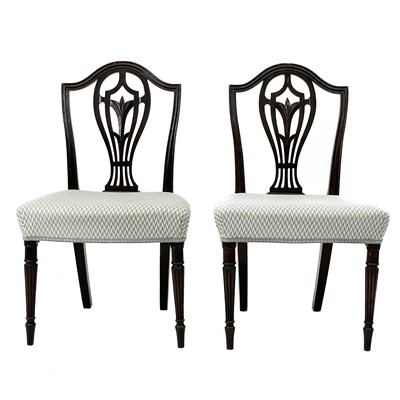Lot 619 - A Regency mahogany Sheraton type chair.