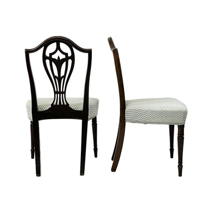 Lot 619 - A Regency mahogany Sheraton type chair.