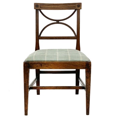 Lot 619 - A Regency mahogany Sheraton type chair.