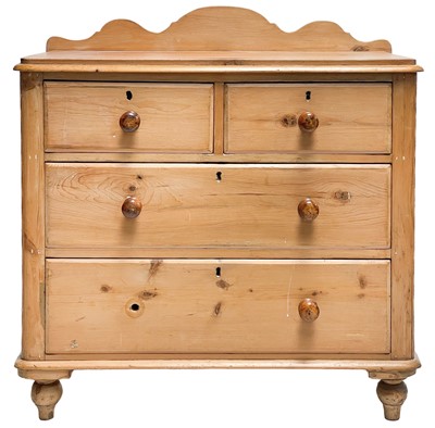 Lot 233 - A Victorian pine dressing chest.