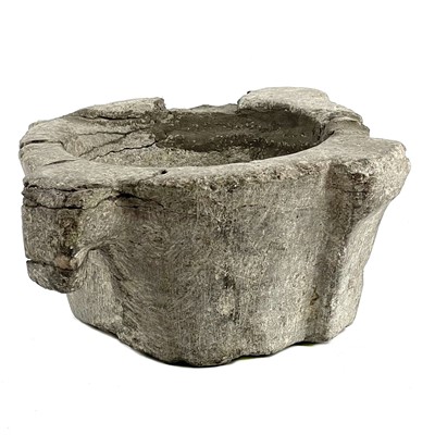 Lot 27 - A stone mortar.