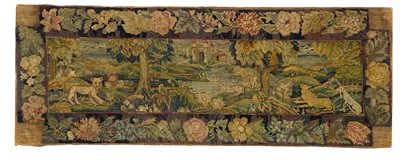 Lot 109 - A Flemish style rectangular tapestry.