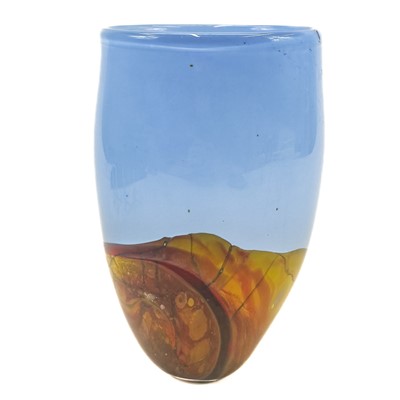 Lot 332 - A Norman Stuart Clarke glass vase.