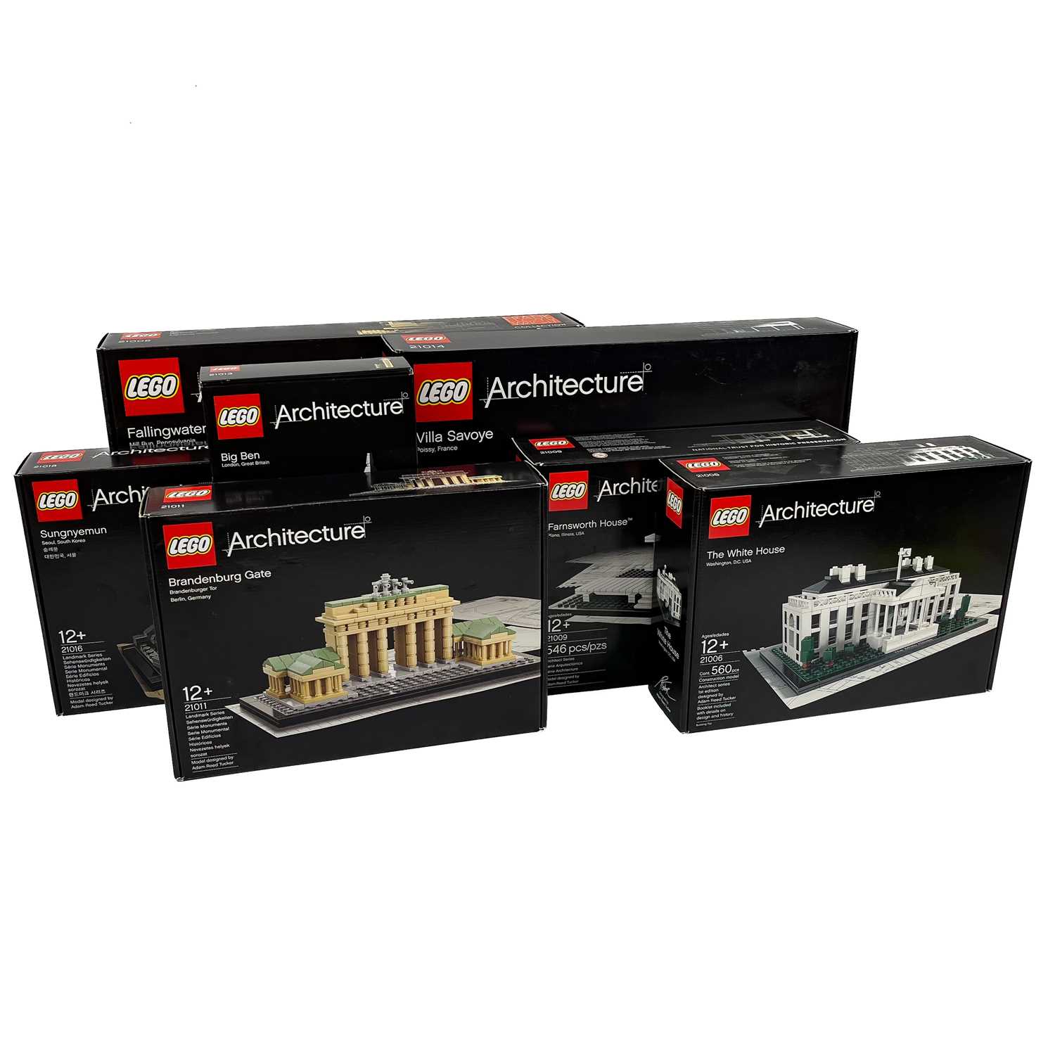 Lot 800 - Lego Architecture sets x 7 boxed