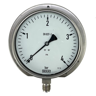 Lot 30 - A brass Dewrance & Co London pressure gauge.