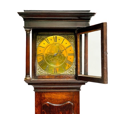 Lot 8 - A George III oak thirty-hour longcase clock by Thos Noon, Ashby.