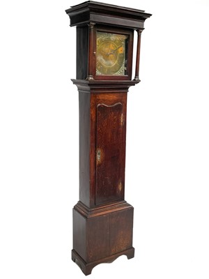Lot 8 - A George III oak thirty-hour longcase clock by Thos Noon, Ashby.