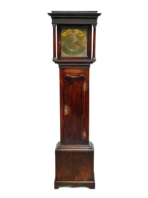 Lot 8 - A George III oak thirty-hour longcase clock by Thos Noon, Ashby.