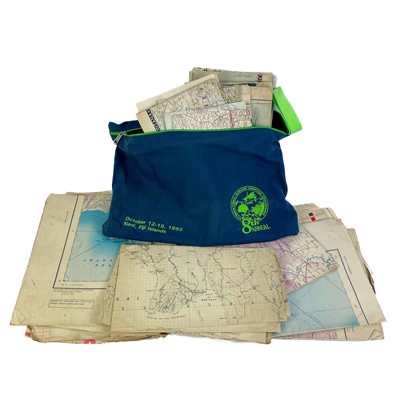 Lot 240 - WWII Silk Escape Maps Burma / India / Siam and stamps etc