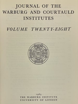Lot 384 - 'The Journal of the Warburg and Courtauld Institutes'