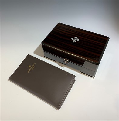 Lot 2628 - A Patek Philippe 5205G-001 white gold, annual...