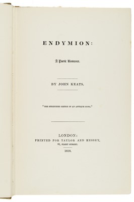 Lot 606 - KEATS, (John).