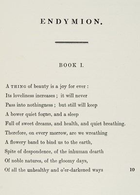 Lot 606 - KEATS, (John).