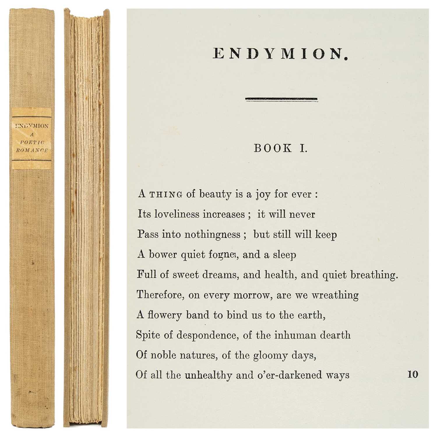 Lot 606 - KEATS, (John).