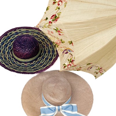 Lot 307 - A Victorian silk parasol by Paragon S. Fox & Co Limited.