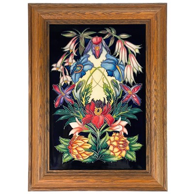 Lot 563 - A Moorcroft limited edition framed plaque.