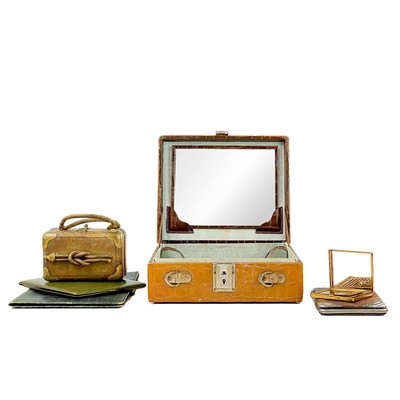 Lot 304 - A faux alligator skin vanity case Robex Calf.