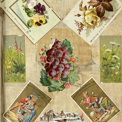 Lot 214 - [TRELAWNY, Rose Mary] Victorian scrapbook, 1879.