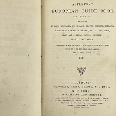 Lot 308 - 'Appleton's Illustrated European Guide Book'