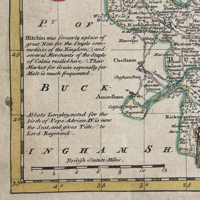 Lot 218 - Sussex and Hartford Shire 18th century maps