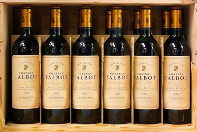 Lot 102 - A case of 12 bottles of Chateau Talbot 1986 Grand Cru Classe.