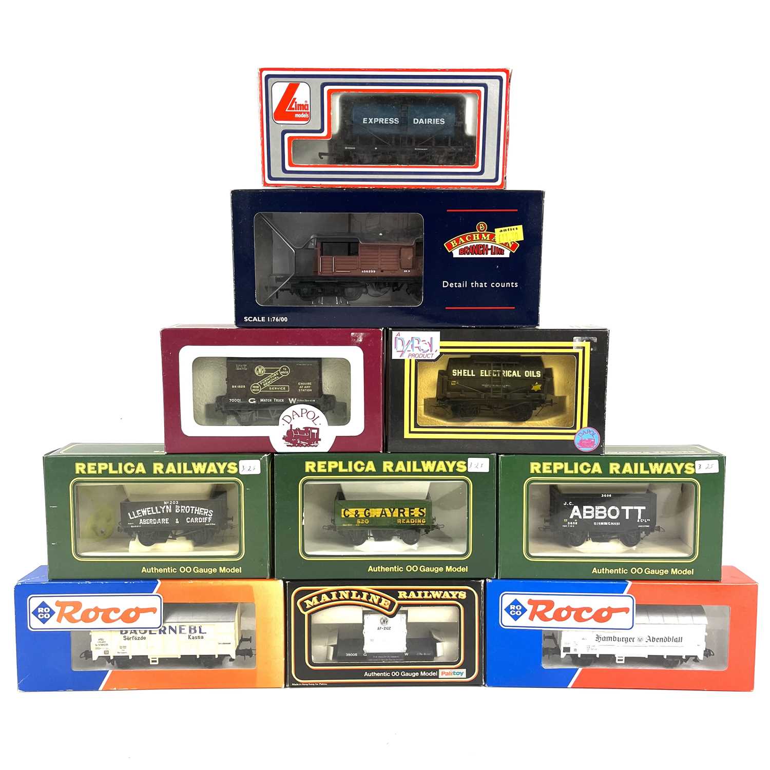 Lot 674 - Other manufactures 00 gauge wagons (x10)