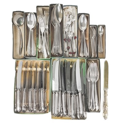 Lot 236A - A quantity of silver plated cutlery.