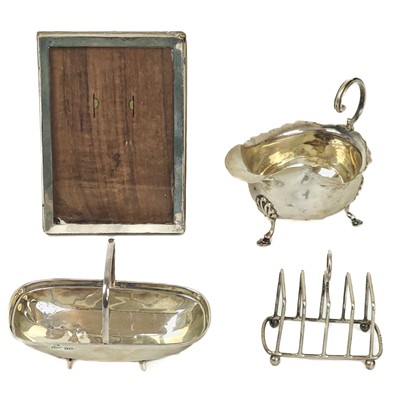 Lot 82 - A collection of silver items.