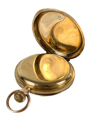 Lot 22 - A Waltham 10ct rose gold crown wind lever pocket watch.