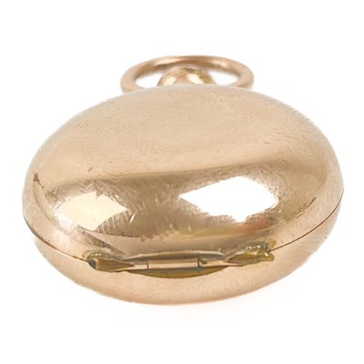 Lot 94 - A gold-plated fob sovereign coin case.