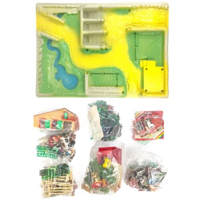 Lot 785 - Lead and Plastic Farm Animals / Buildings etc.