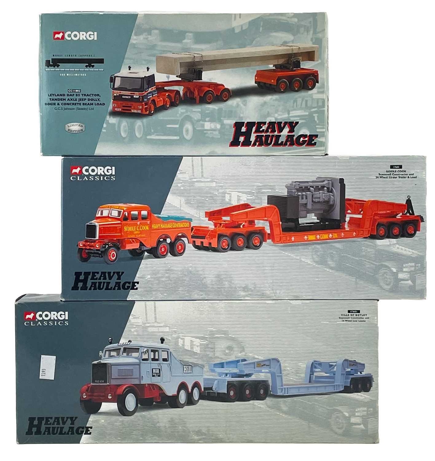 Lot 849 - Corgi Heavy Haulage x3