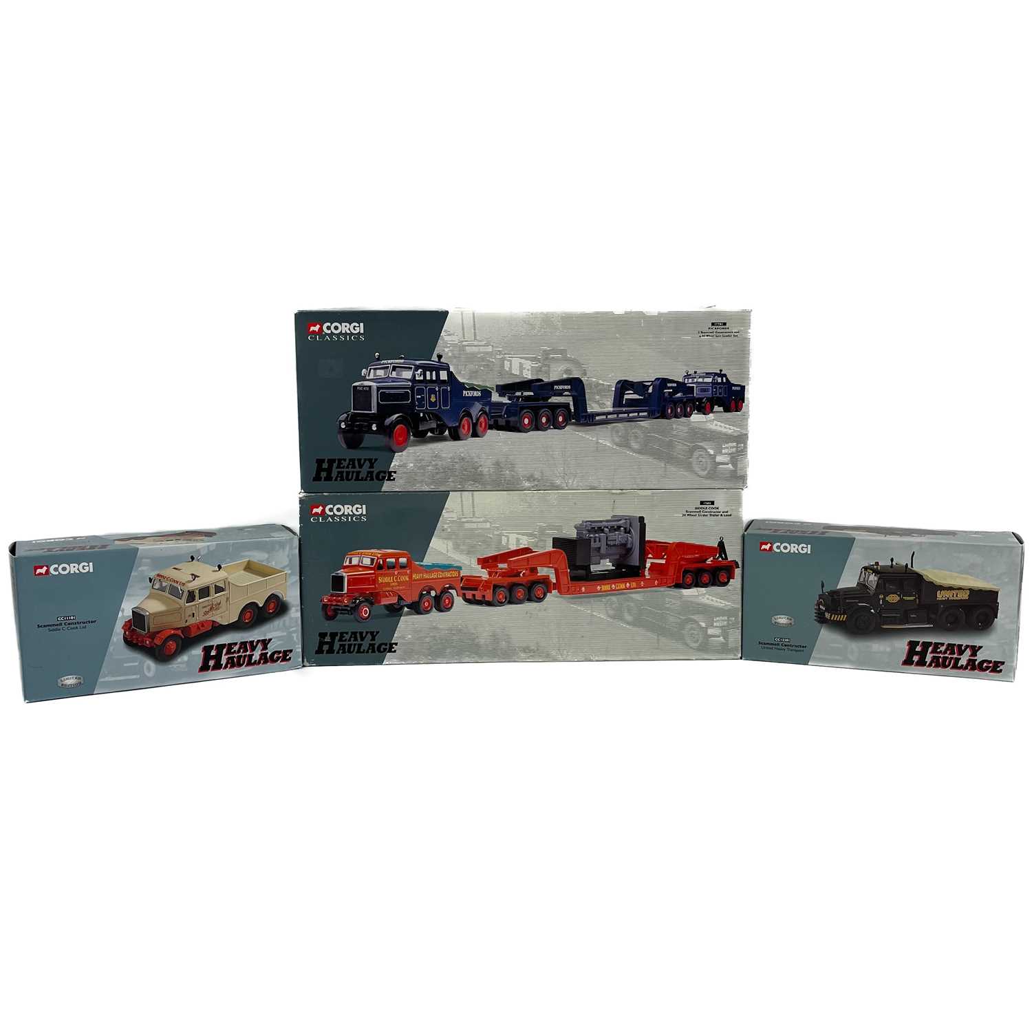 Lot 853 - Corgi Heavy Haulage x4