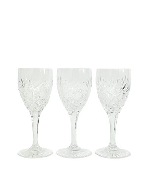 Lot 291 - A part suite of Bohemian crystal glass.