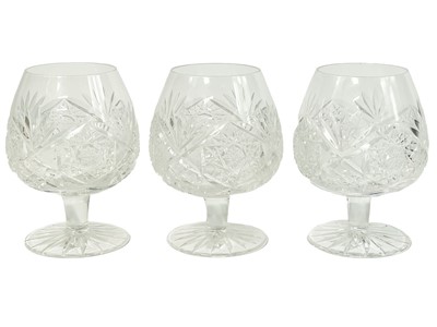 Lot 291 - A part suite of Bohemian crystal glass.