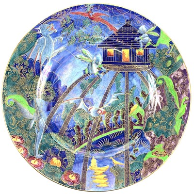 Lot 340 - A Wedgwood fairyland lustre plate.