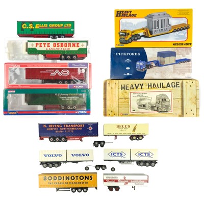 Lot 870 - Heavy haulage / commercial diecast with faults, mostly Corgi