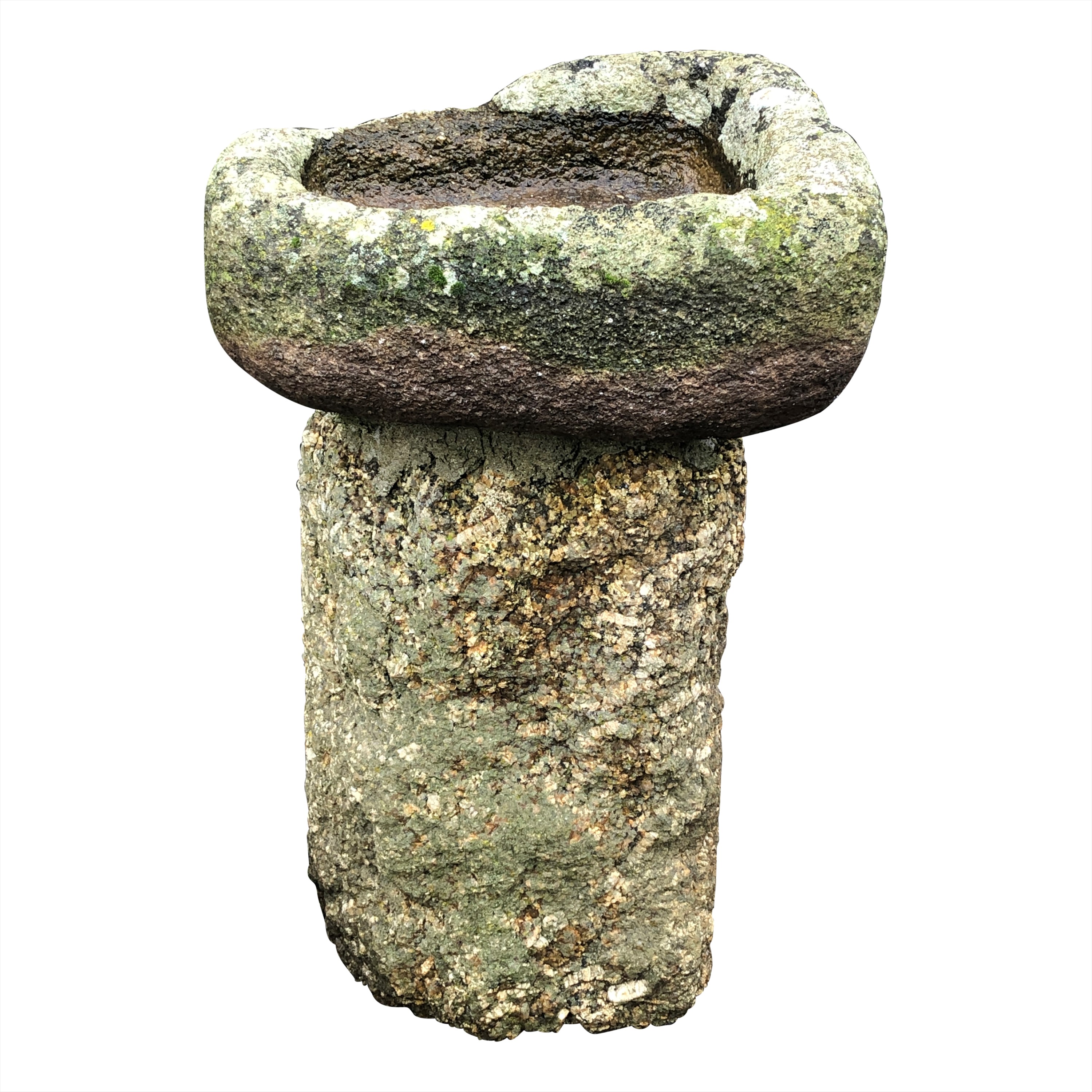 Lot 3362 A granite bird bath.