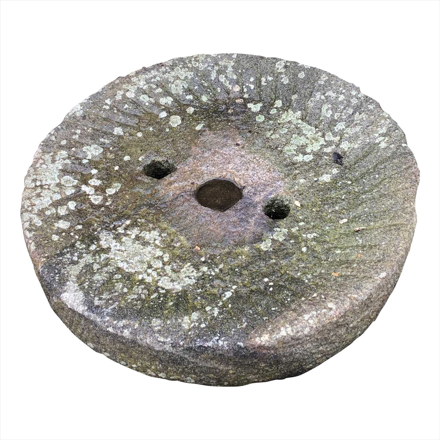 Lot 3365 - A granite mill stone.