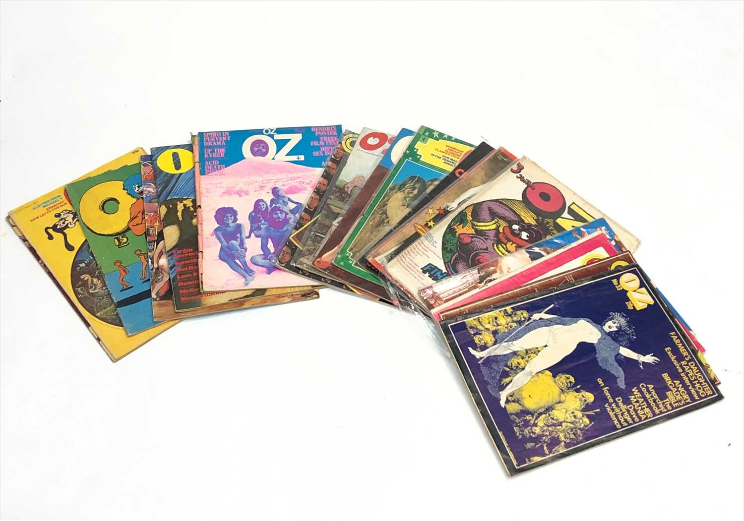 lot-483-oz-magazine-17-assorted-copies-late-1960s