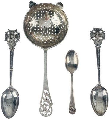 Lot 108 - Four silver spoons.