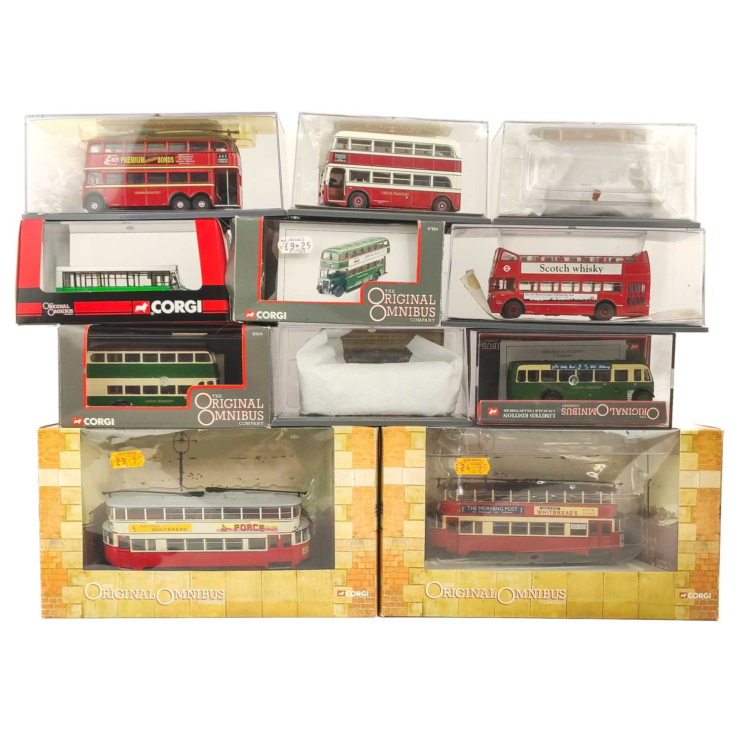 Lot 763 - Original Omnibus company boxed buses, coaches and trams