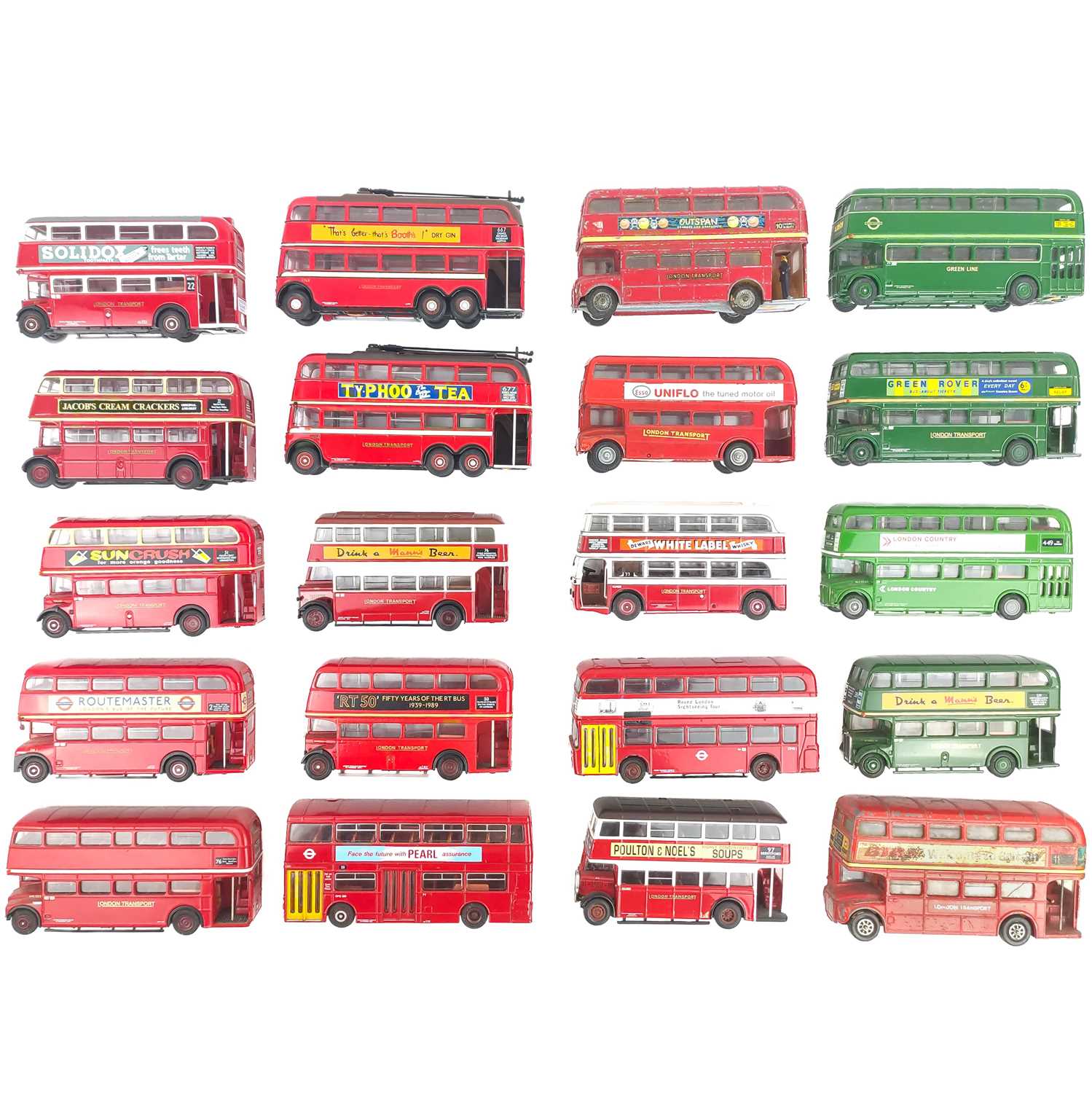 Lot 873 - London Transport Buses un-boxed x20