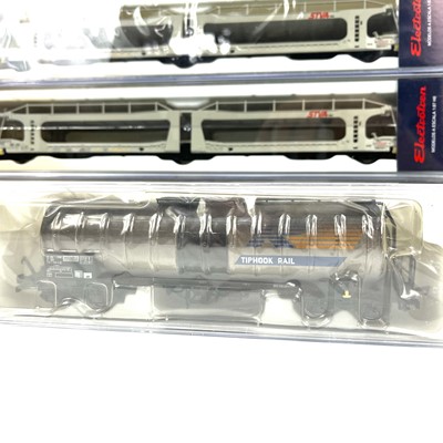 Lot 619 - Electrotren "HO" Car Transporters, tank wagons and ferry wagon (x10)